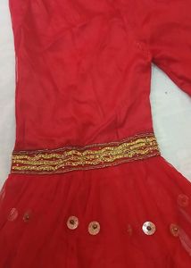 Red Garara Suit Havey  Stones Work Fancy 👗