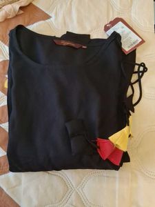 Black Kurti With Matching Bracelet