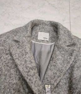 Grey Wool Blend Coat 40-42(New)