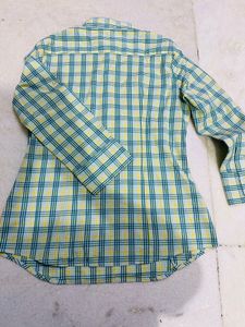 Plaid Button-Up Shirt