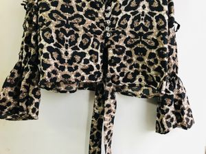 Korean Tiger Print Sexy Crop Top