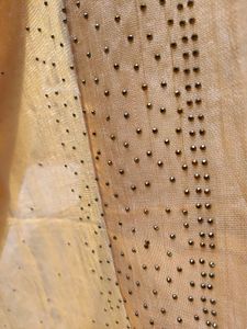 Golden Saree with Embellishments