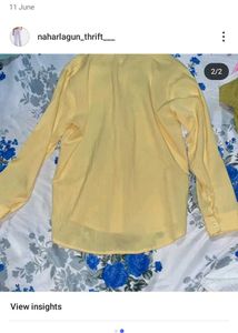 Lemon Yellow 🟡💛 Shirt Available Pair With Jeans