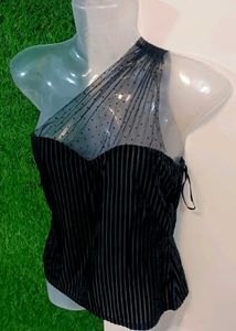 Chic Mesh Polka Dot Top