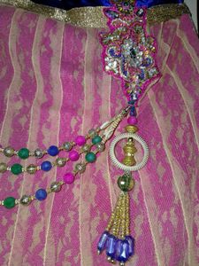 Velvet Blouse With Lehnga