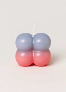 Unique Gray &amp; Red Candle