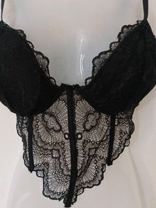 SEXY BLACK CORSET TOP