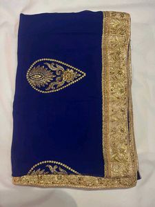 Elegant Blue Saree
