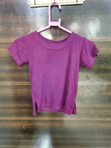 Purple Top With Cut Out At Bottom💜