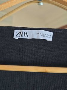 ZARA Knit Black Corset Top