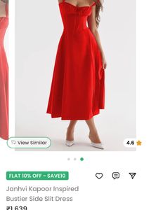 Red Mini Dress with Straps