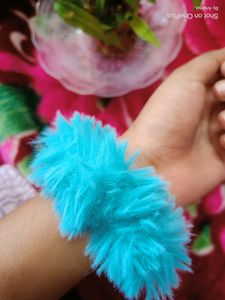 Woman Pink &amp; Blue Scrunchies