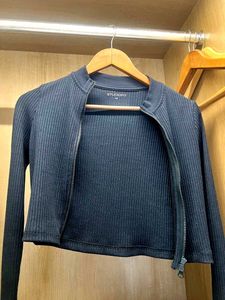 Studiofit navy Cropped Jacket