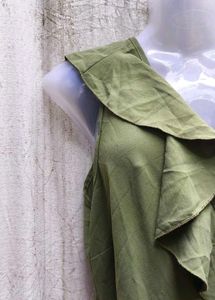 Olive Green Wrap Dress