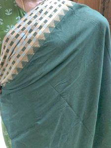 Green Cotton Saree