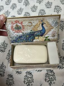 Decorative Peacock Trinket Music box with Soap Bo