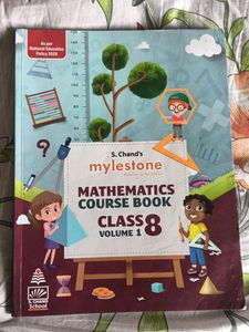 Mylestone Class 8 Maths Book Of S.Chand School
