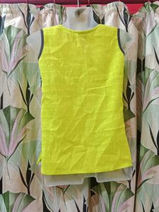 Yellow Sleeveless Top