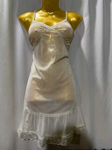 Vintage Lace Trim Slip Dress