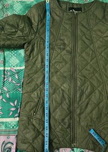 Roadster Quilted Olive Jacket- woman