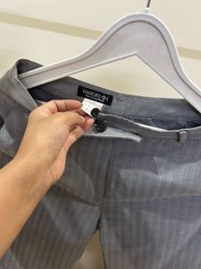 Gray Wide Leg Trousers