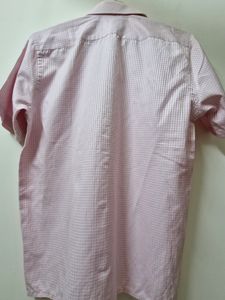 Men&#39;s Casual Wear Halfsleeve Pink White Checks
