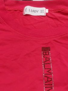 Red Sequins Top Party Wear