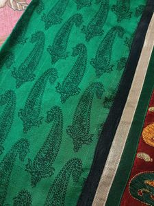 Elegant Beautiful Green Saree😍