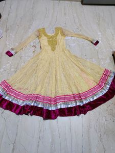 Anarkali Set With Pant &amp; Dupatta
