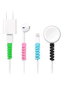 Spiral Charger Spring Cable Protector Data Cabl