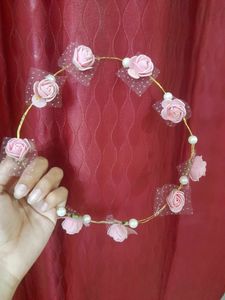 a princess floral tiara