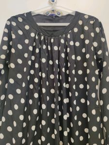 Women&#39;s Polka Dot Dress With Palazzo Pant