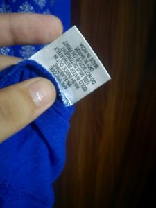 Global Desi (Blue 💙 Short Printed Kurti)