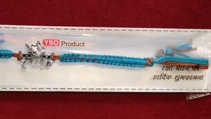 Shri Krishna Pure Silver Rakhi