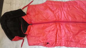 Red Hooded Puffer Vest