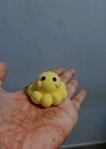 Yellow Octopus Charm
