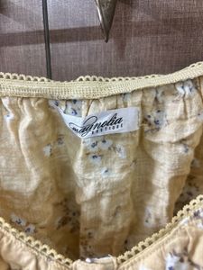 Cute Floral Pinterestry Top Yellow