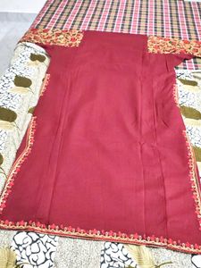 Pashmina Kurti Full Hand N Neck Embroidered