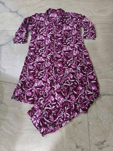 Floral Print Kurta Set