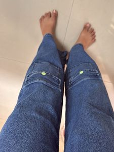 Wide Leg Denim  Pants