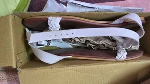 White Braided Sandals