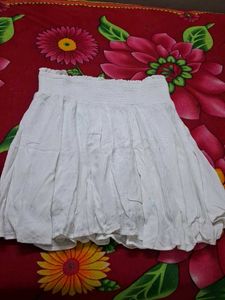 White Mini Skirt..branded