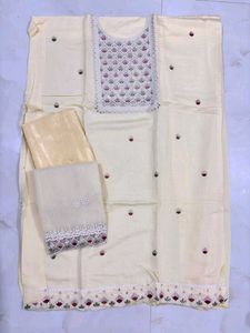 Elegant Embroidered Dress Material