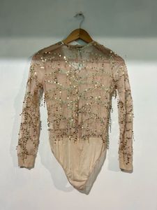 Sequin Embellished Bodysuit