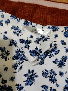 Cute Floral Print Mini Dress