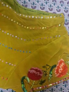 Embroidered Yellow Blouse