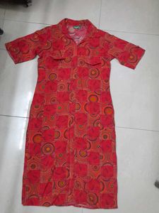 Vintage Red Kurti