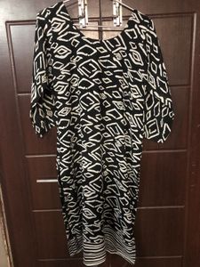Black & White Print Dress