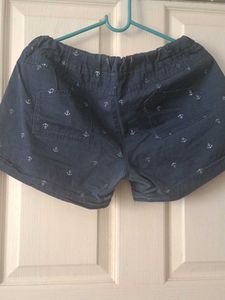 Cute Anchor Print Shorts