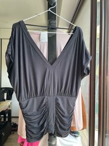 Ruched V-Neck Top